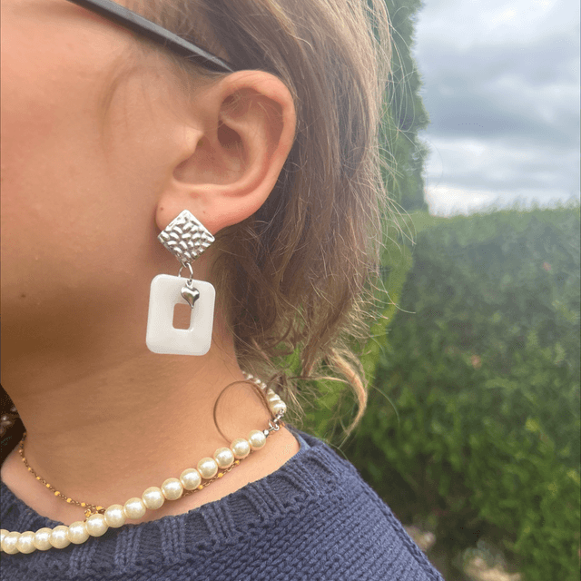 🤍Boucles d’Oreilles Chic & Graphiques –  Réf. 616