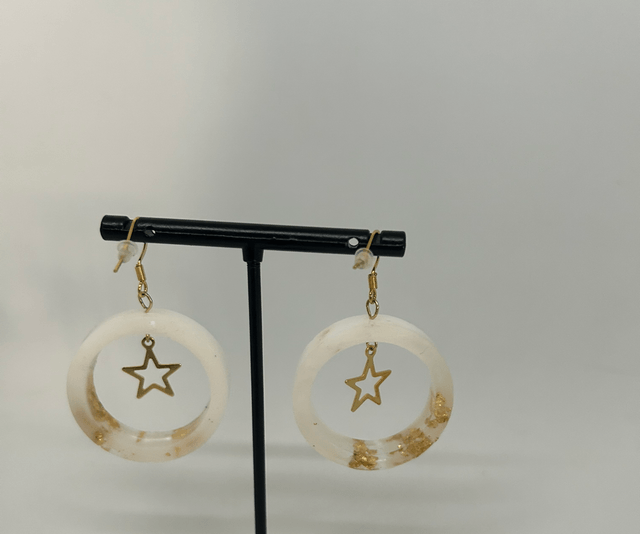 🤍Boucles d’Oreilles Rêves & Étoiles - Réf. 619