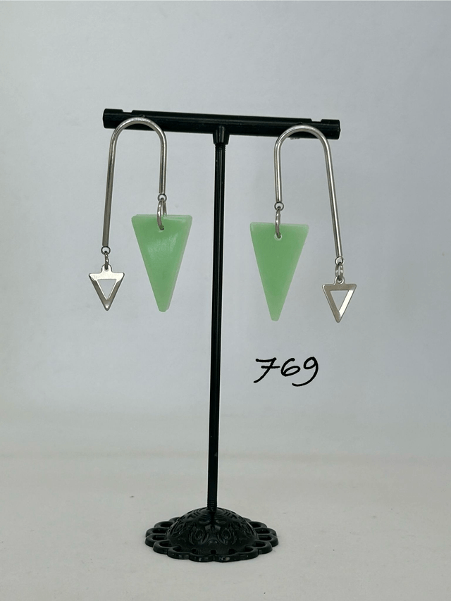 💚Boucles d'oreilles "Vert Tendance" – Réf. 769