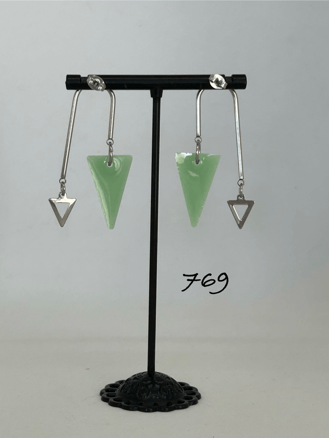 💚Boucles d'oreilles "Vert Tendance" – Réf. 769