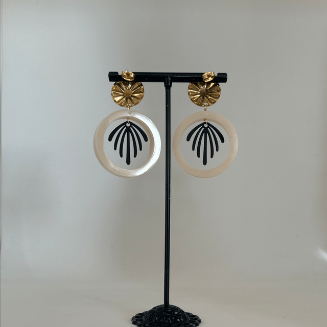  🤍Boucles d'Oreilles Graphiques – Réf. 647