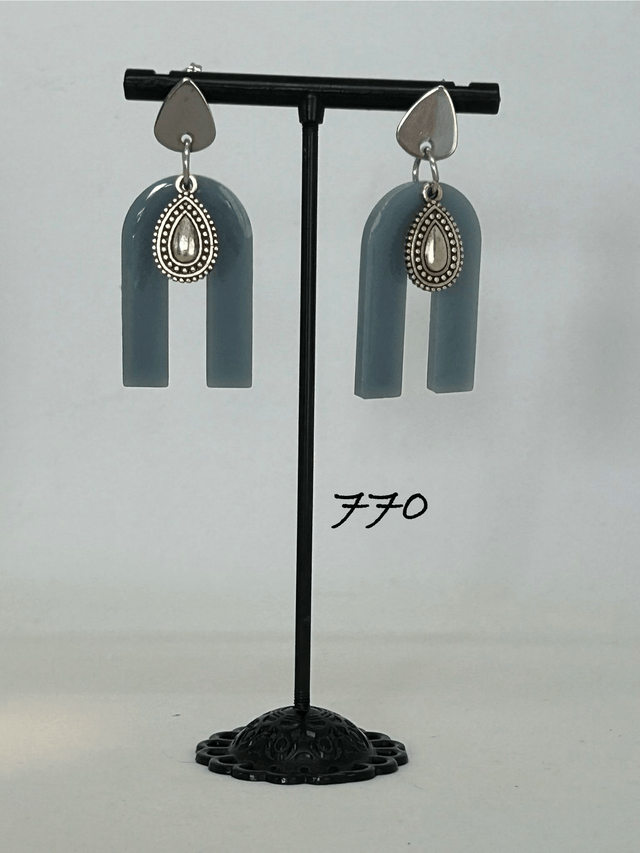 🩶Boucles d’oreilles "Élégance Bohème" – Réf. 770