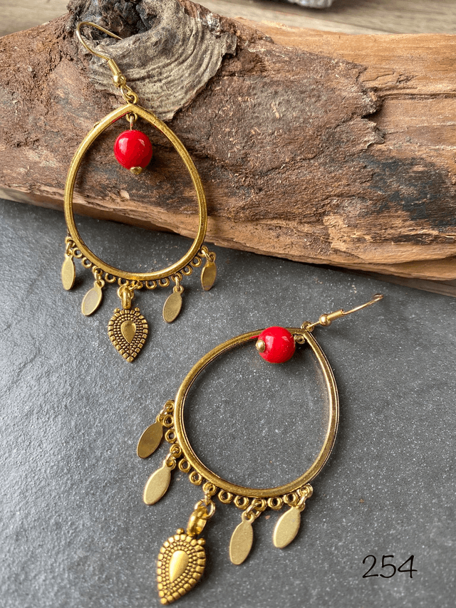 ✨ Boucles d'oreilles – Goutte Bohème en Acier Inoxydable