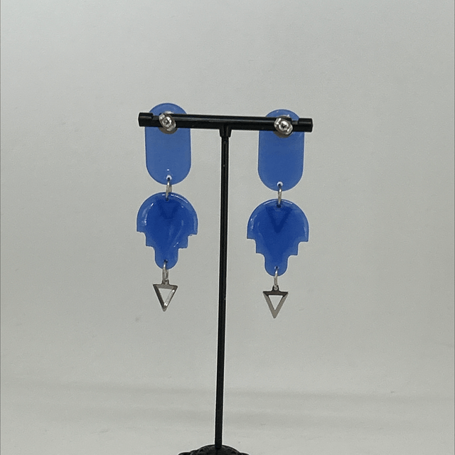 💜Boucles d’oreilles "Résine Époxy et Good Vibes" - Réf. 589