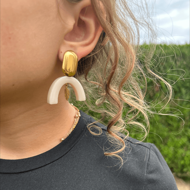 🤍Boucles d'oreilles "Lucky Arch" – Réf. 643