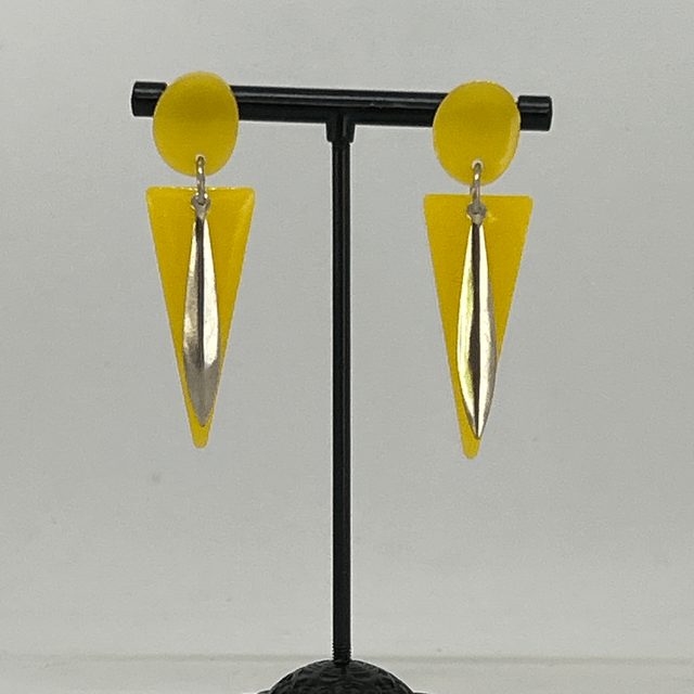 💛 Boucles d'oreilles Soleil Graphique – Réf. 594 