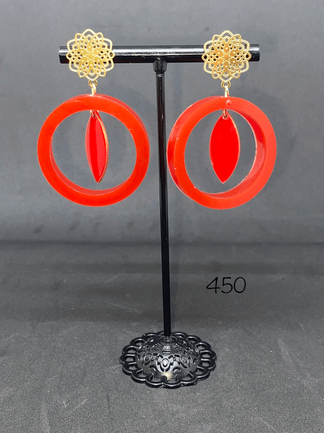 ❤️Boucles d’Oreilles "Flamme Bohème" - Réf. 450
