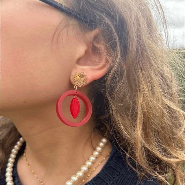 ❤️Boucles d’Oreilles "Flamme Bohème" - Réf. 450