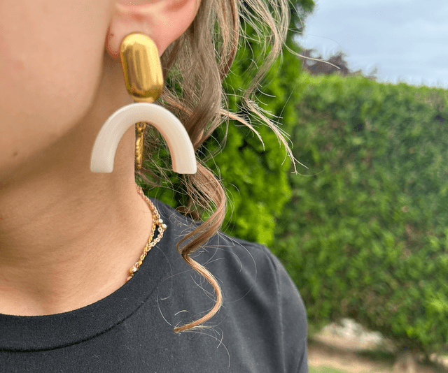 🤍Boucles d’oreilles "Flower Arch" – Réf. 644