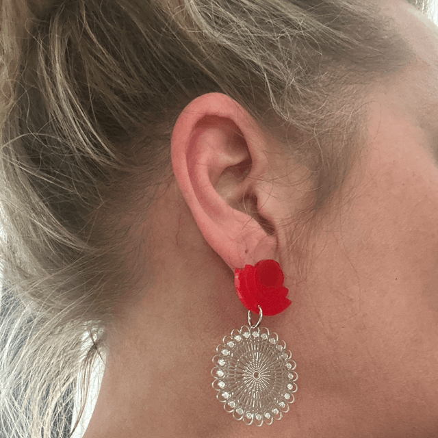 ❤️Boucles d’Oreilles "Mandala Pop" - Réf. 670