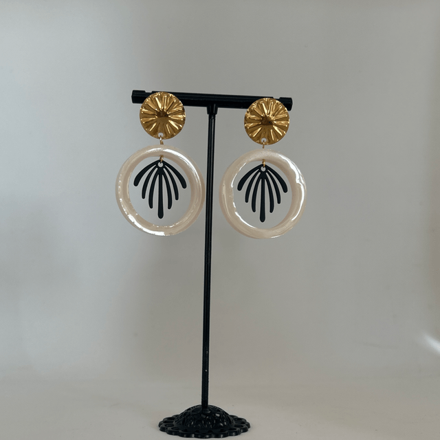  🤍Boucles d'Oreilles Graphiques – Réf. 647