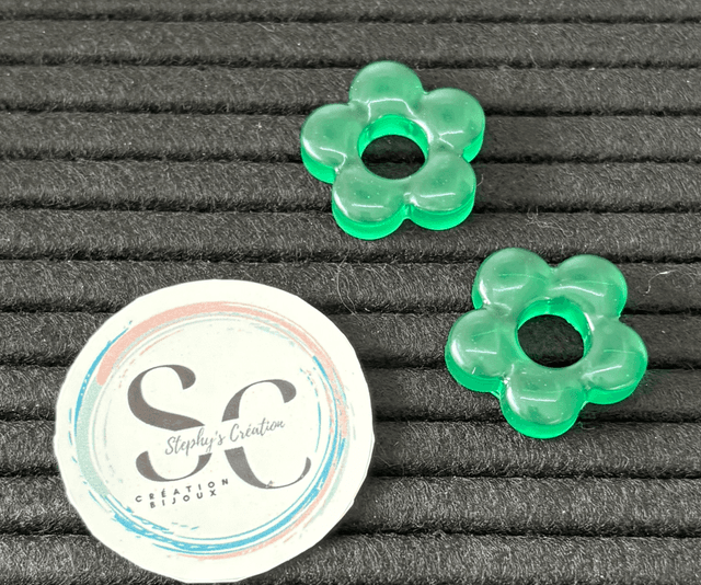 💚Pampille &quot;MANON&quot; – Fleur Verte